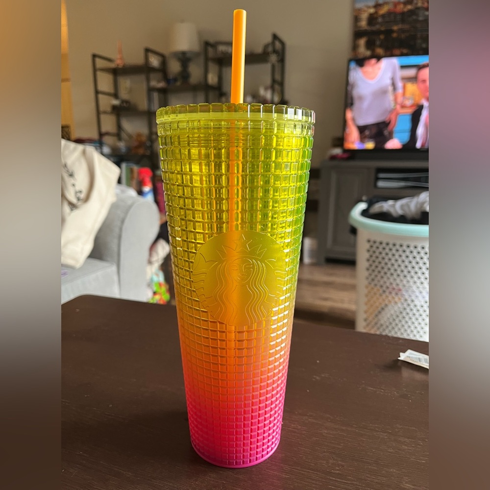 Starbucks multi colored cups